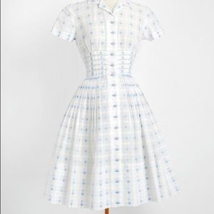 Vintage 1950’s Midi Embroidered Dress